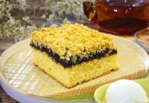 Пирог с маком и штрейзелем