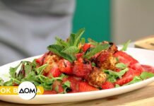 Настоящая магия вкуса: рецепт изысканного салата с клубникой и обжаренной моцареллой (ВИДЕО)