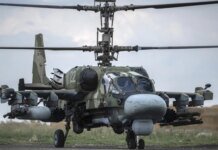 російський Ка-52 не зміг збити український FP-1 ракетою і був змушений перейти до гармати