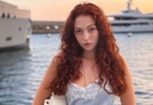 Дочь Поляковой снялась обнаженной в простыне на берегу Киевского моря